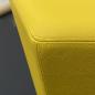 Preview: gelber sechseckiger Hocker.